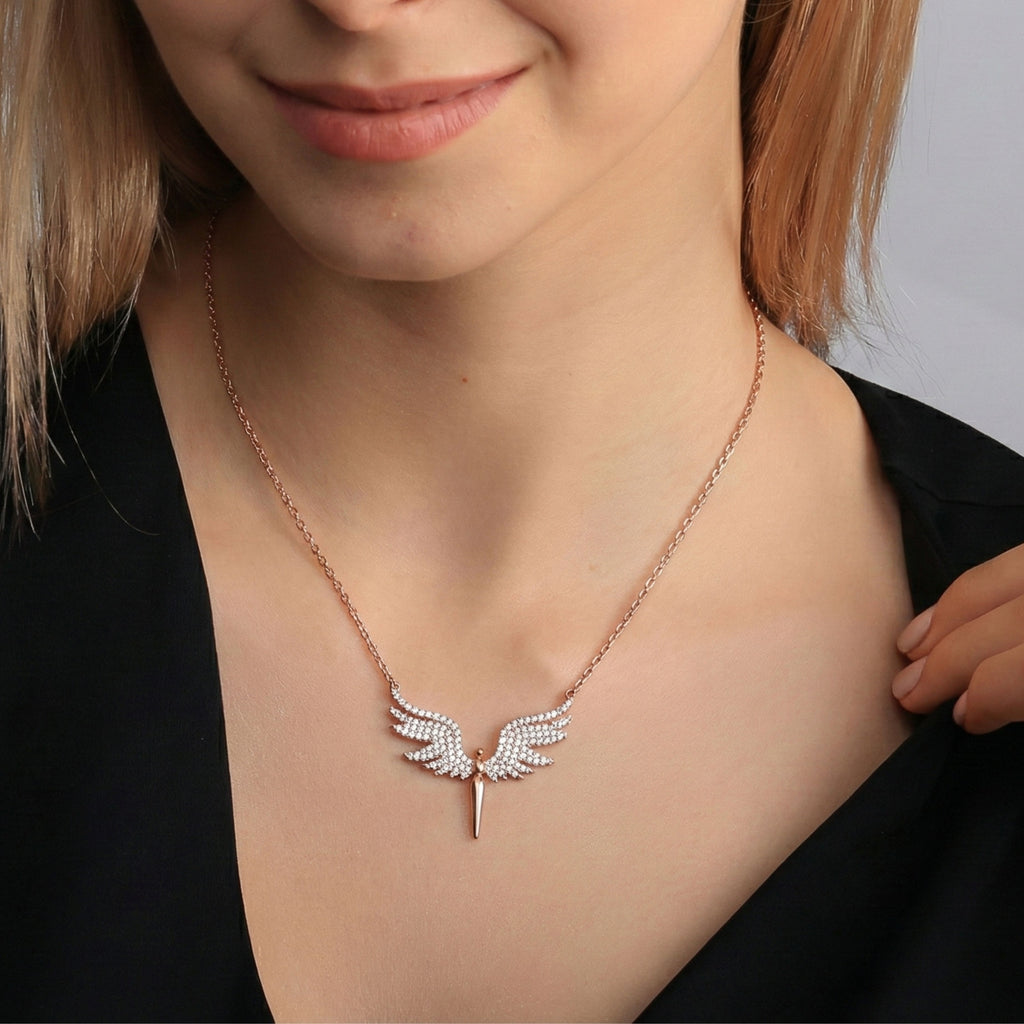 Archangel Michael Sword Necklace – Sterling Silver - Dainty Gift Jewelry