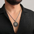 Sterling Silver Sun Pendant Necklace for Men - Dainty Gift Jewelry