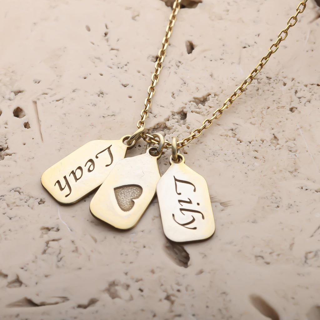 Personalized Name & Initial Charm Necklace for Women