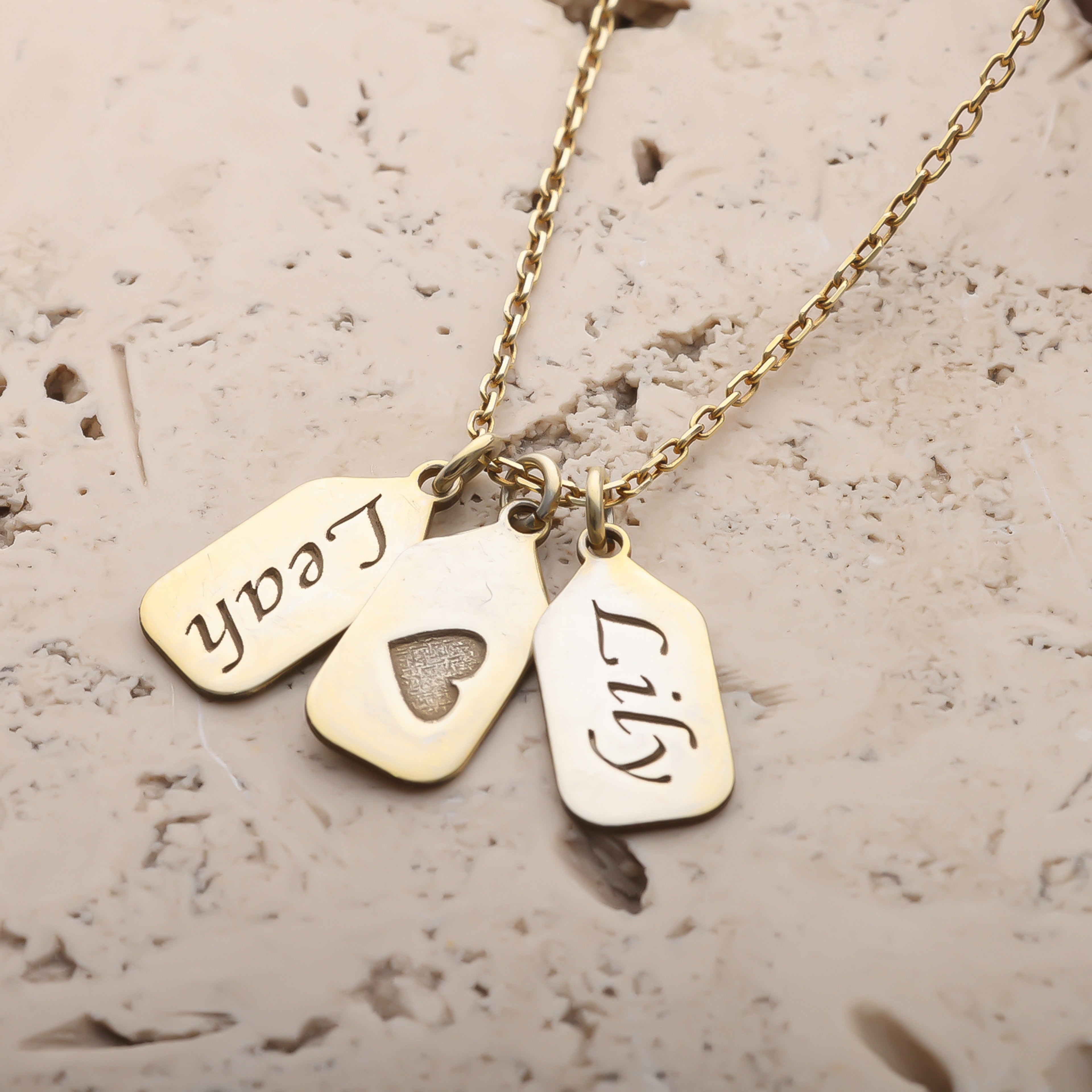Personalized Name & Initial Charm Necklace for Women