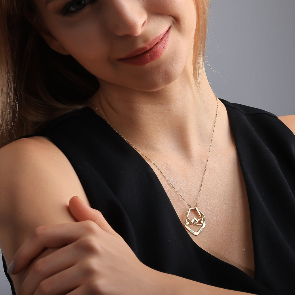 Personalized Name Ring Holder Necklace – Custom Jewelry Gift for Her - Dainty Gift Jewelry