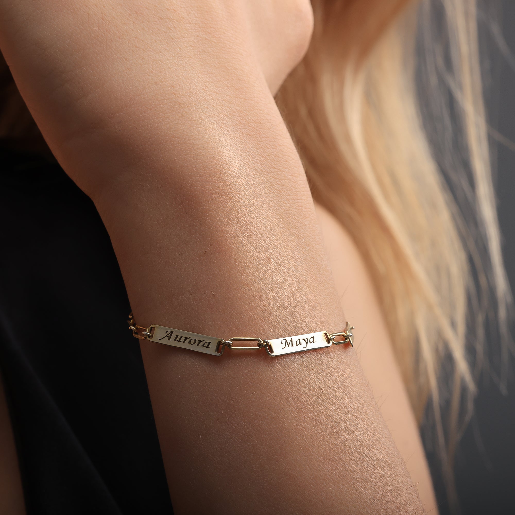 Personalized Name Bracelet for Women | Custom Engraved Bracelet