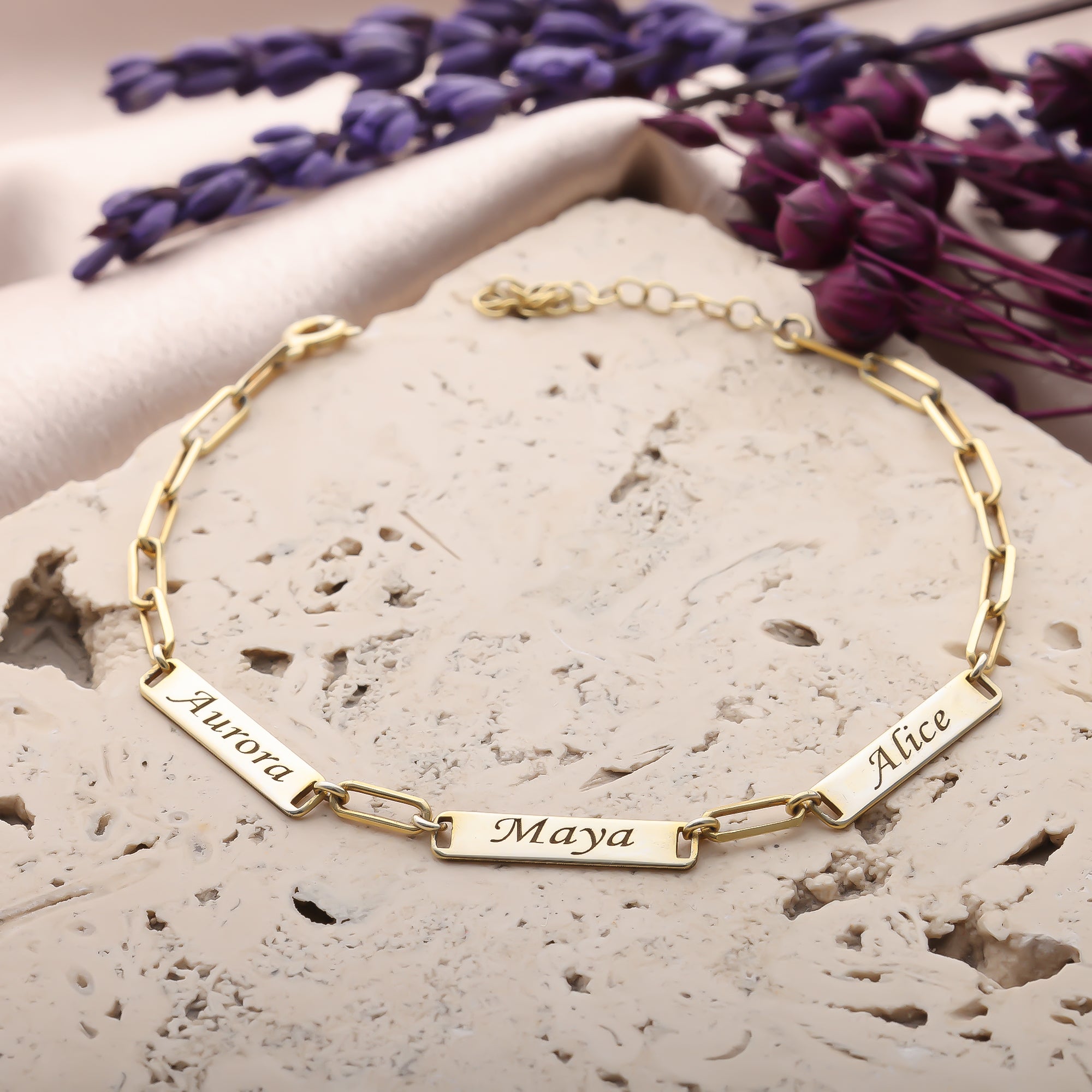 Personalized Name Bracelet for Women | Custom Engraved Bracelet