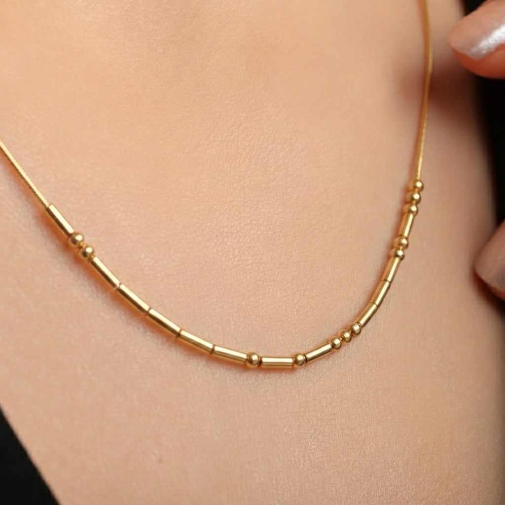 Morse Code Necklace – Custom Hidden Message - Dainty Gift Jewelry