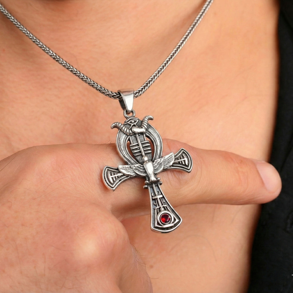 Ankh Necklace – Sterling Silver Egyptian Symbol, - Dainty Gift Jewelry