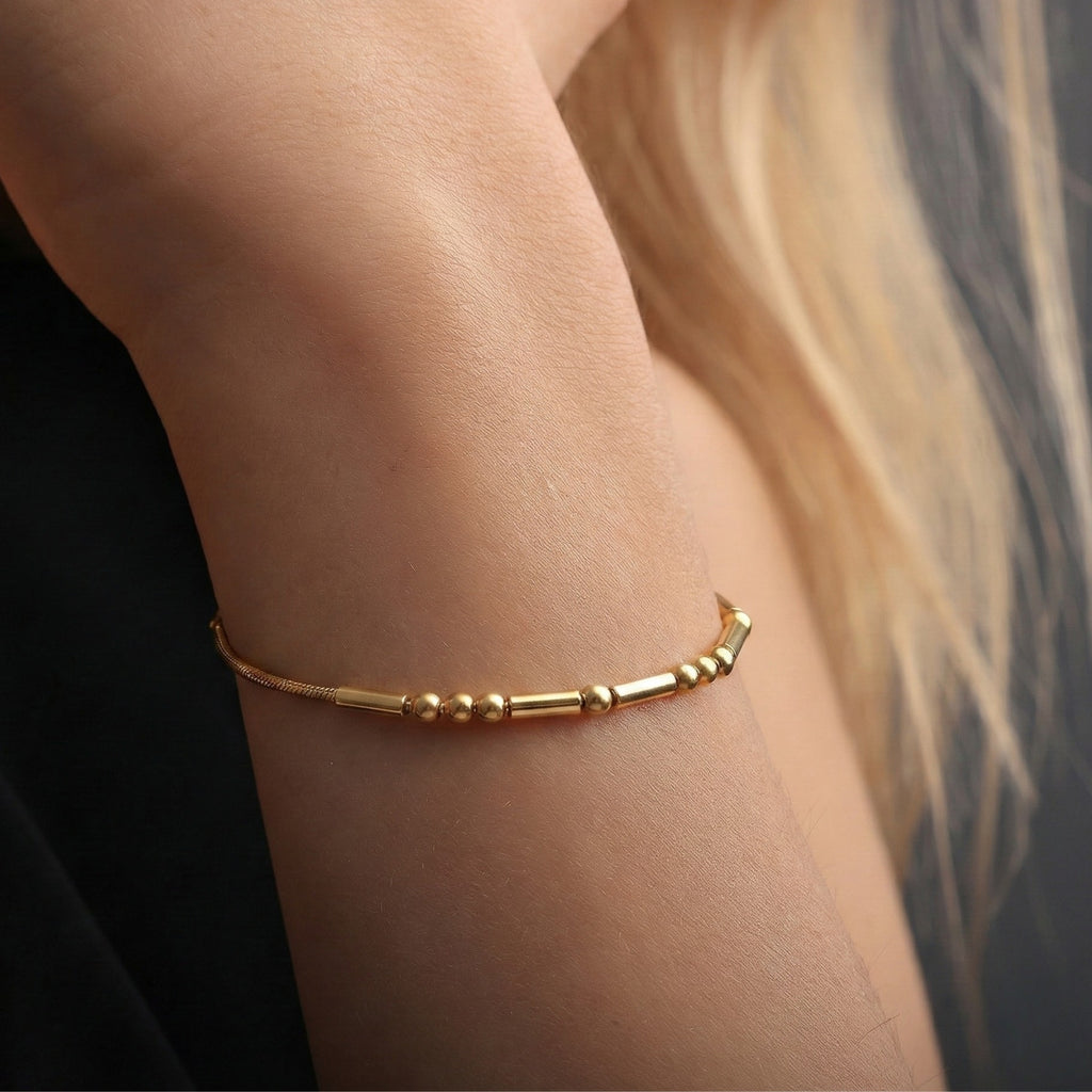 Personalized Morse Code Bracelet – Custom Message Jewelry - Dainty Gift Jewelry
