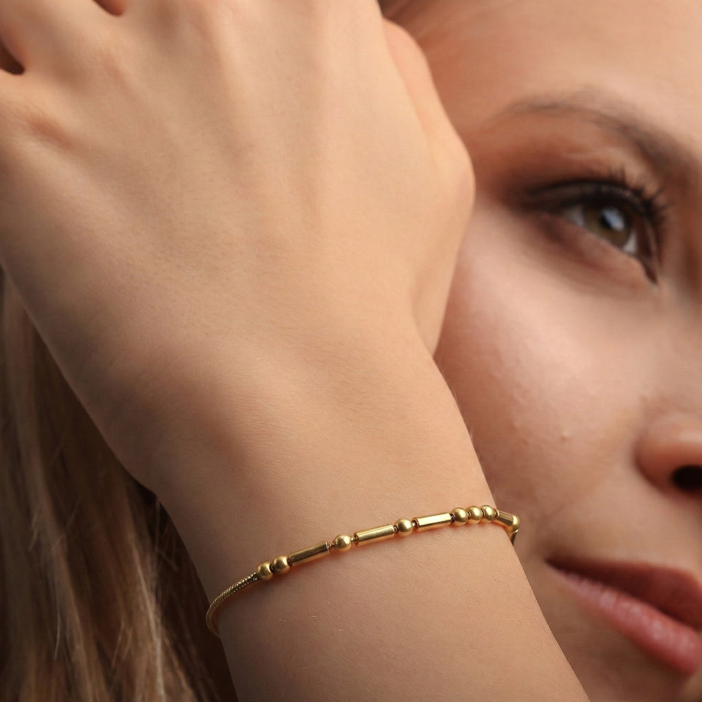 Personalized Morse Code Bracelet – Custom Message Jewelry - Dainty Gift Jewelry