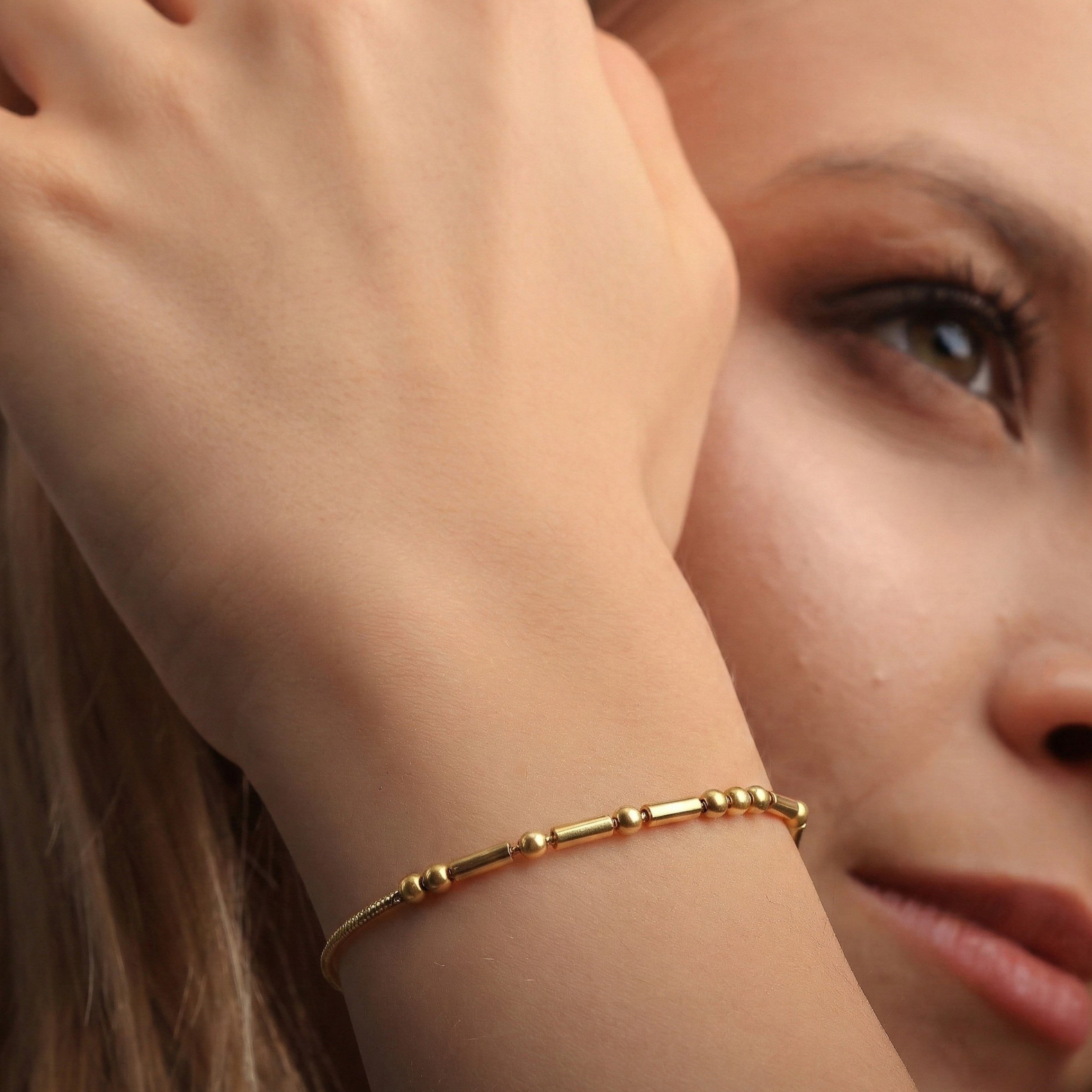 Personalized Morse Code Bracelet – Custom Message Jewelry - Dainty Gift Jewelry