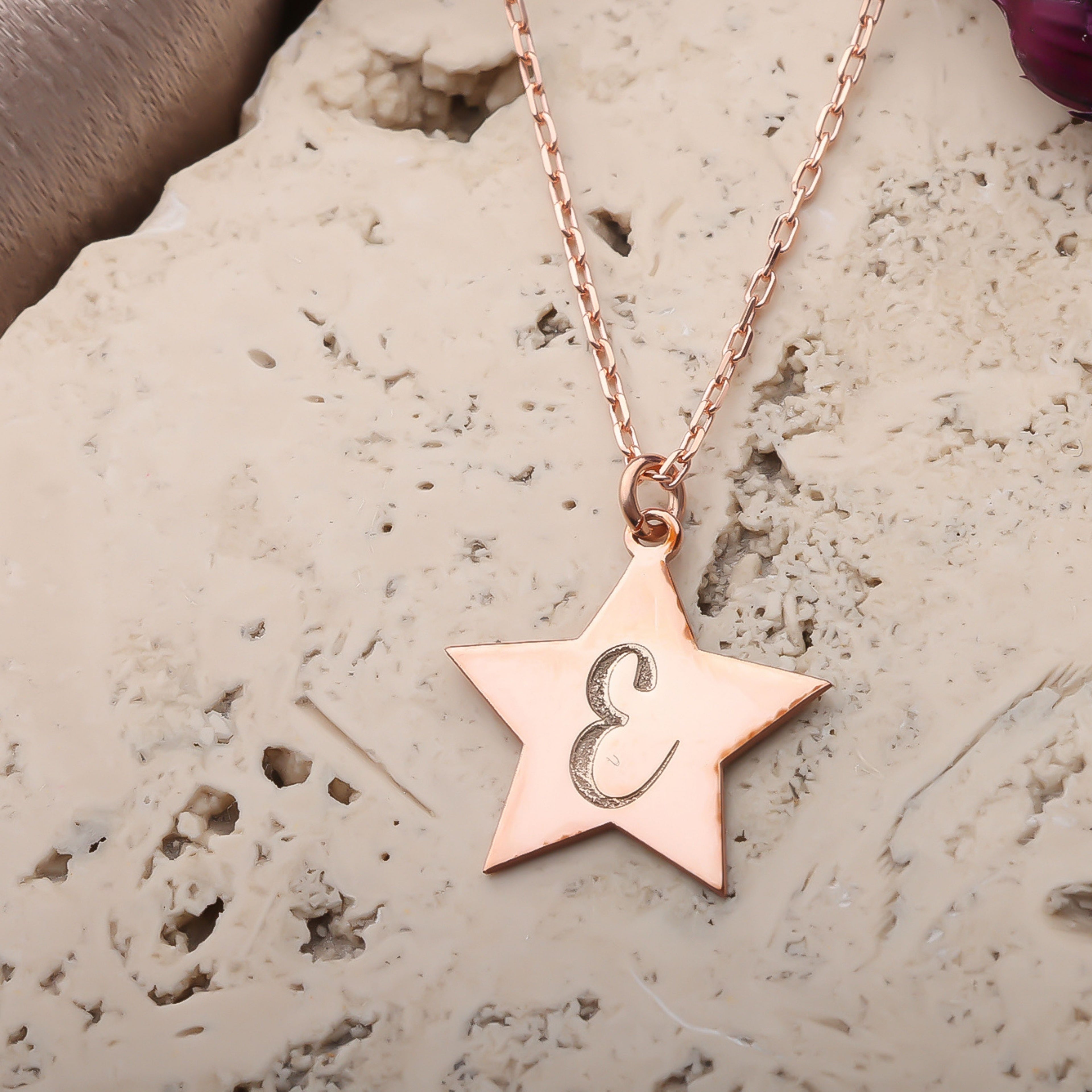 Custom Star Letter Necklace with Birthstones | Meaningful Gift Jewelry