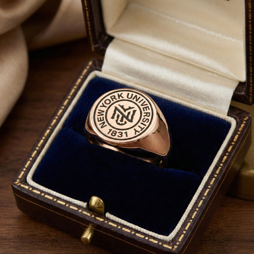 Personalized University Seal Signet Ring For Men & Women - Dainty Gift Jewelry