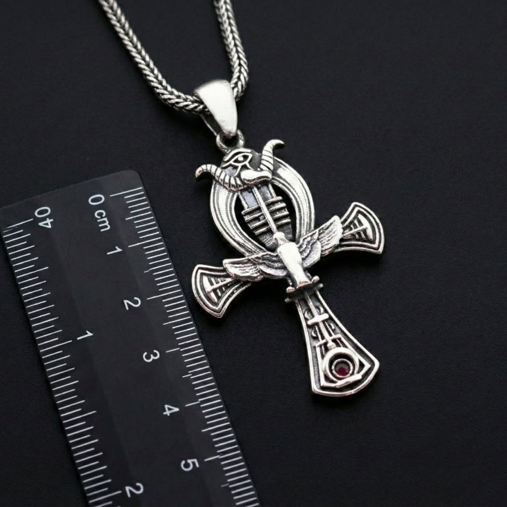 Ankh Necklace – Sterling Silver Egyptian Symbol, - Dainty Gift Jewelry