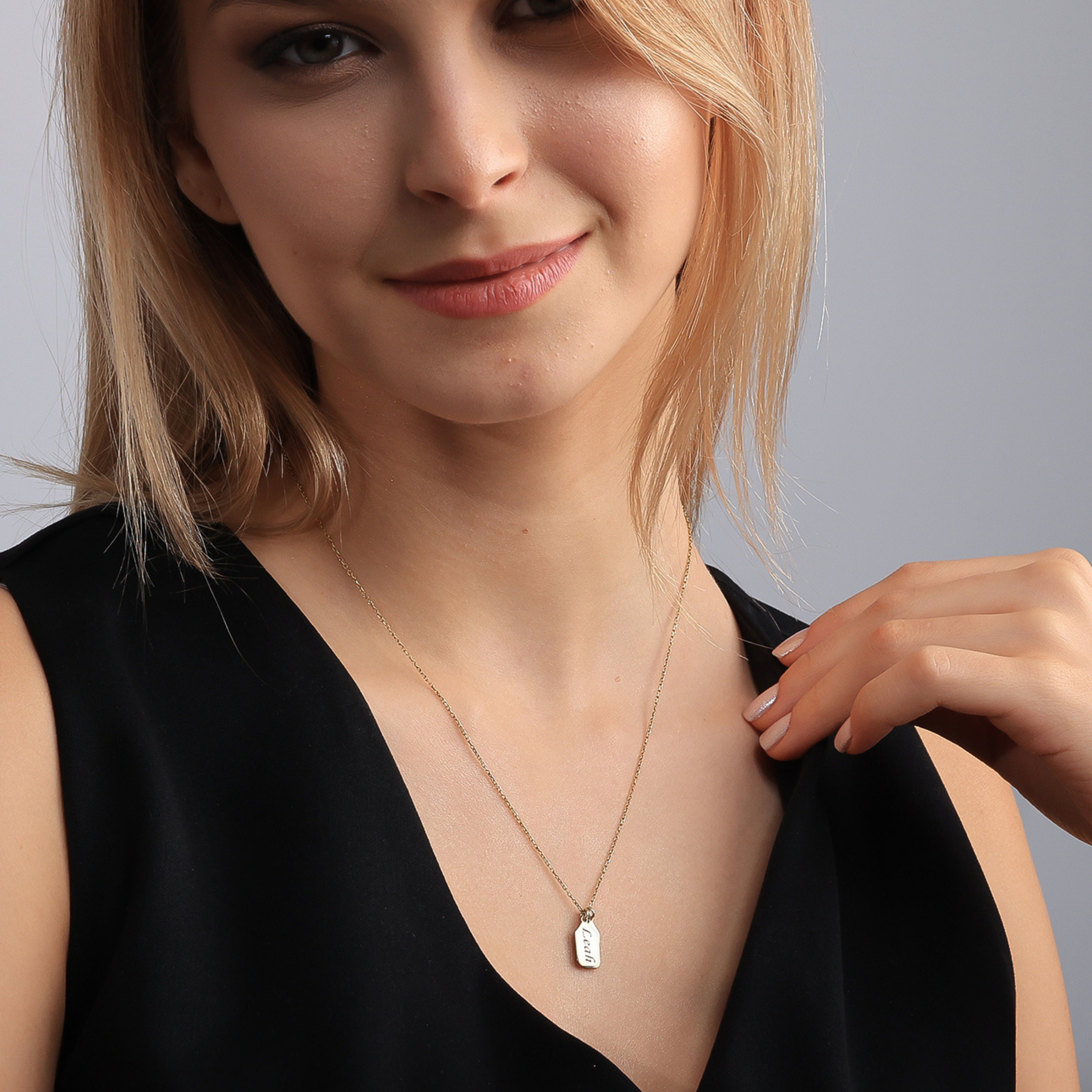 Personalized Name & Initial Charm Necklace for Women