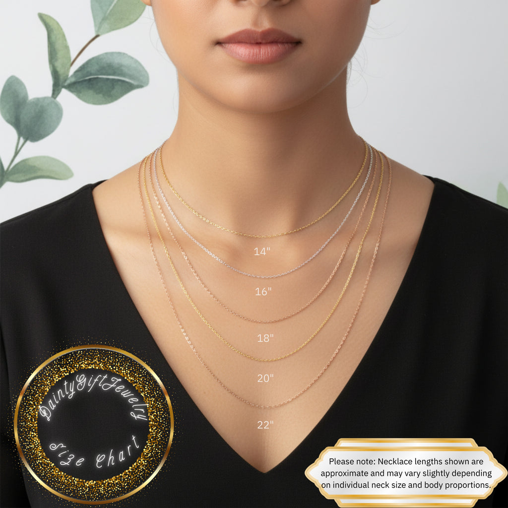 Birth Flower Name Necklace – Personalized Floral Jewelry - Dainty Gift Jewelry